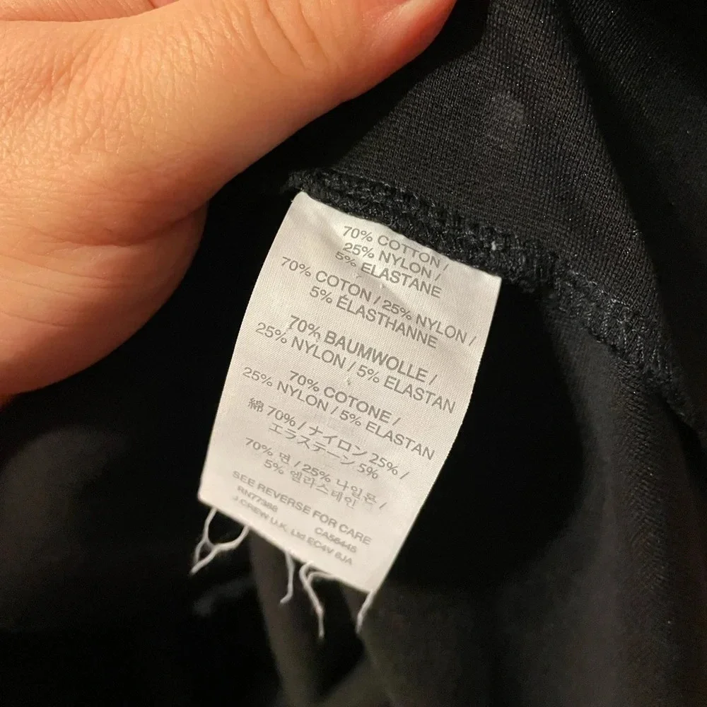 J.CREW Y2K BLACK STRUCTURED PEPLUM TOP
